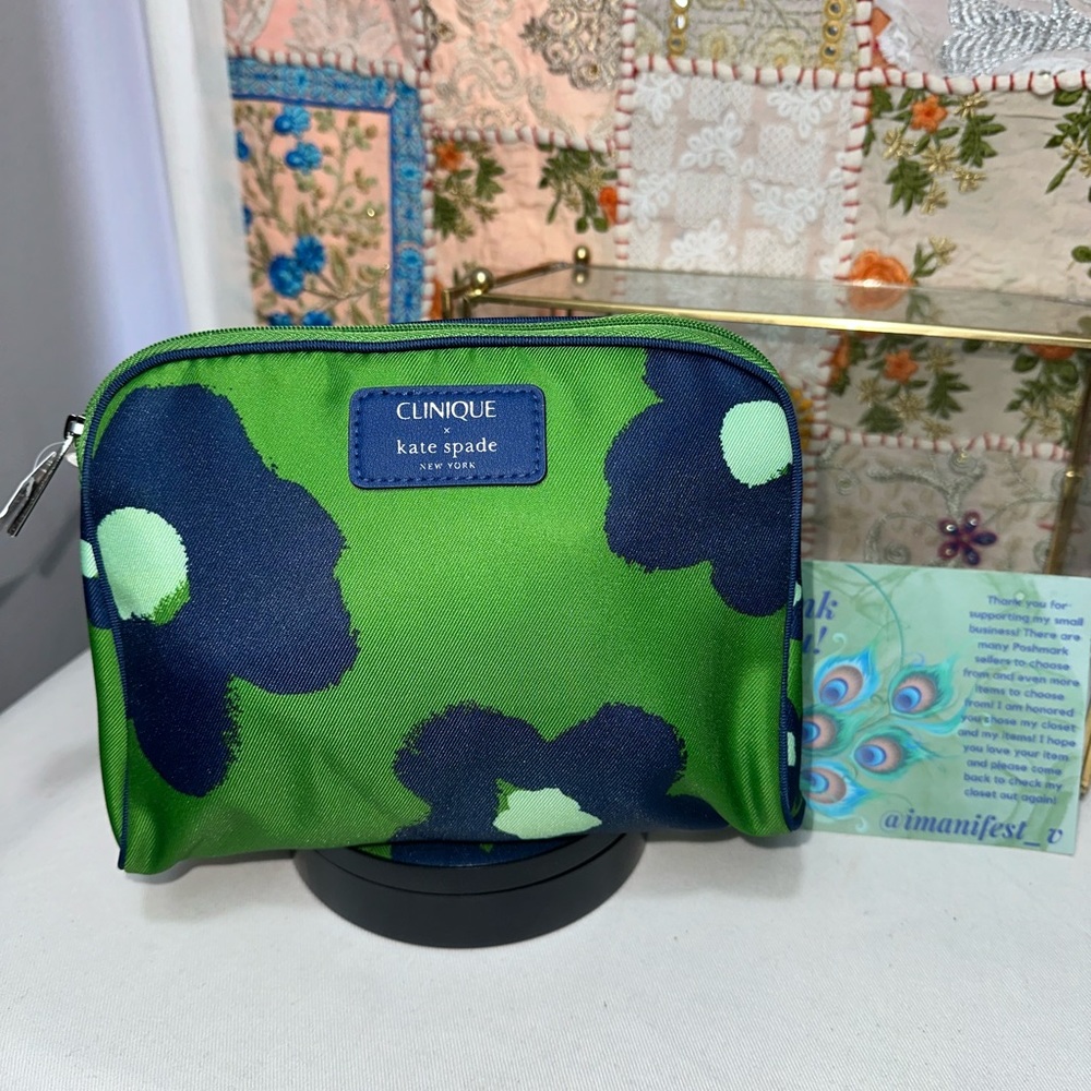Kate pads x Clinique cosmetic pouch
